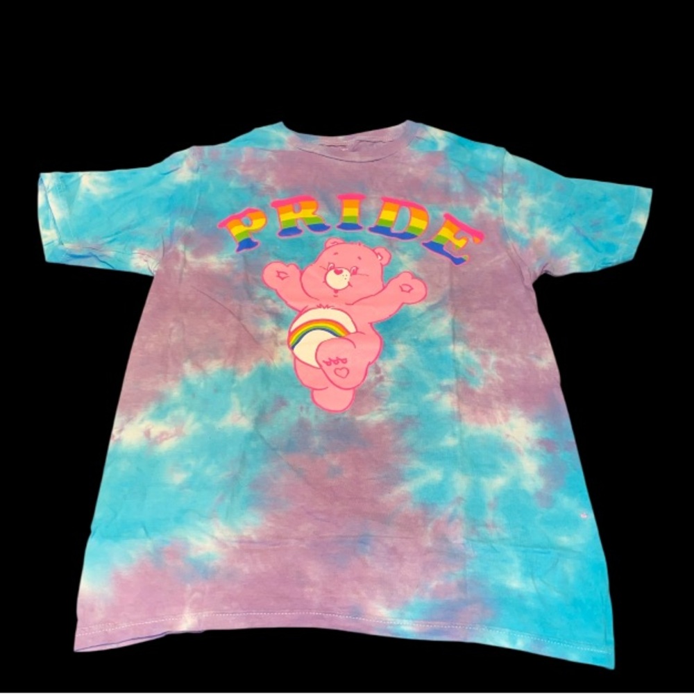 🆕 Care Bears PRIDE Unisex Tie Dye Tee shirt